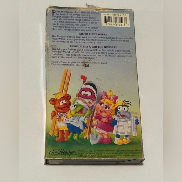 Jim Henson’s Muppet Babies VHS Tape Let’s Build - Picture 2 of 3